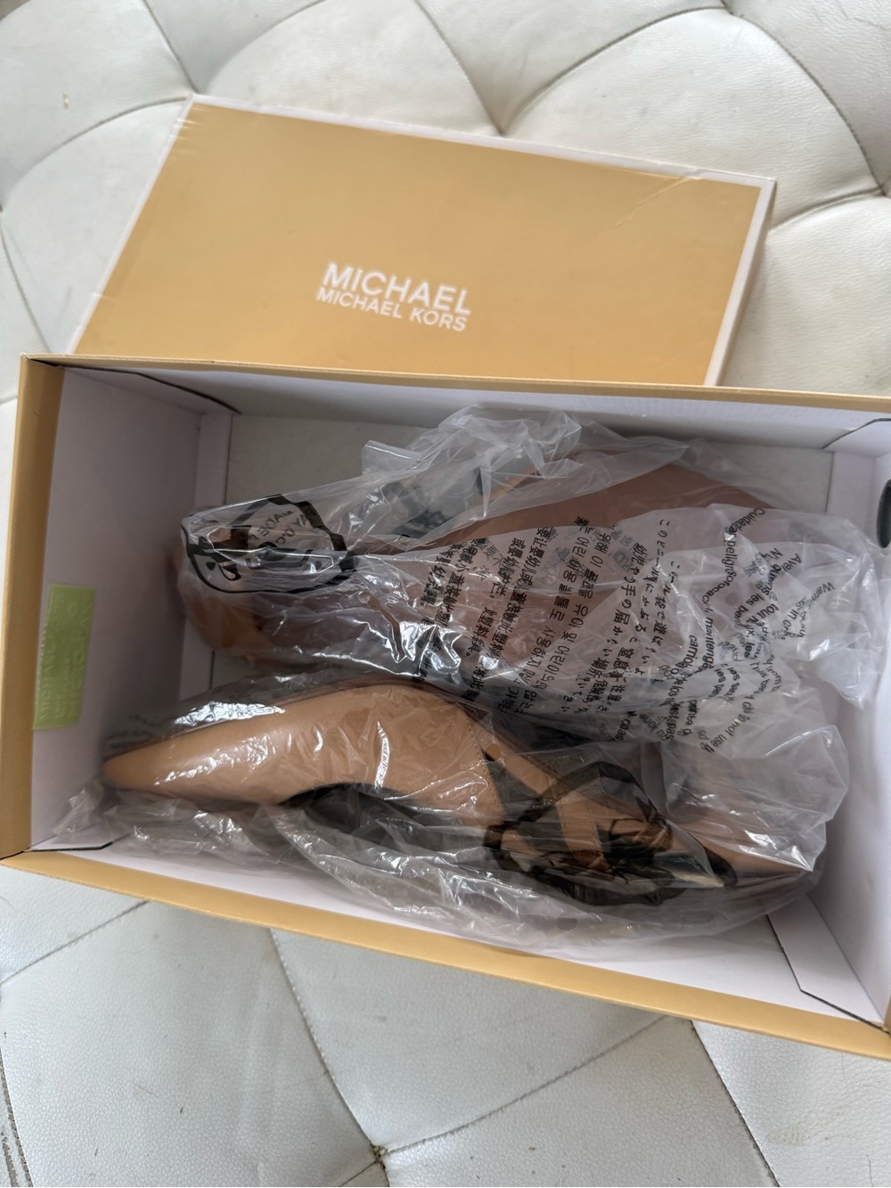 Michael Kors Beige Slingback Stiletto Pump - Picture 9 of 9